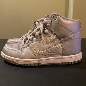 Silver Nike Hightops